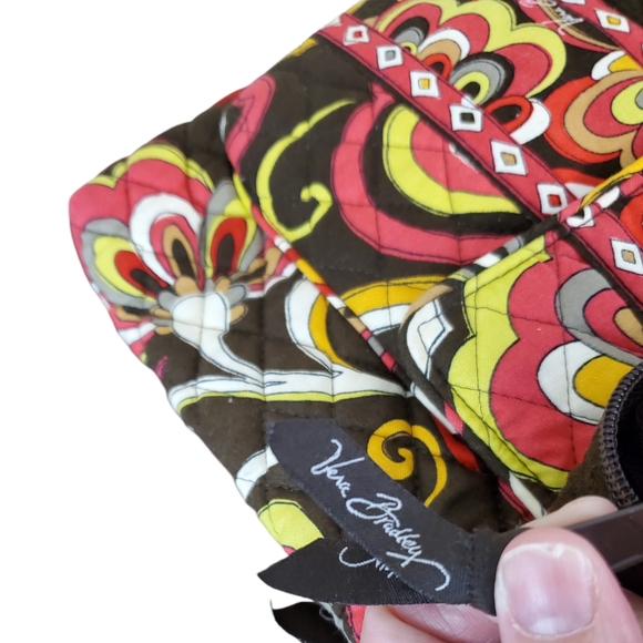 VERA BRADLEY PUCCINI QUILTED CROSSBODY BAG, TRIFOLD WALLET & PENCIL BAG SET '06 - Picture 6 of 16